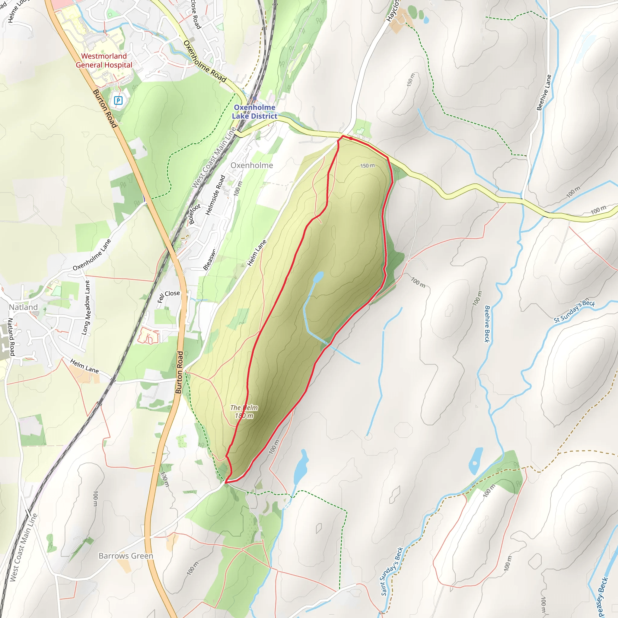 The Helm Loop mobile static map