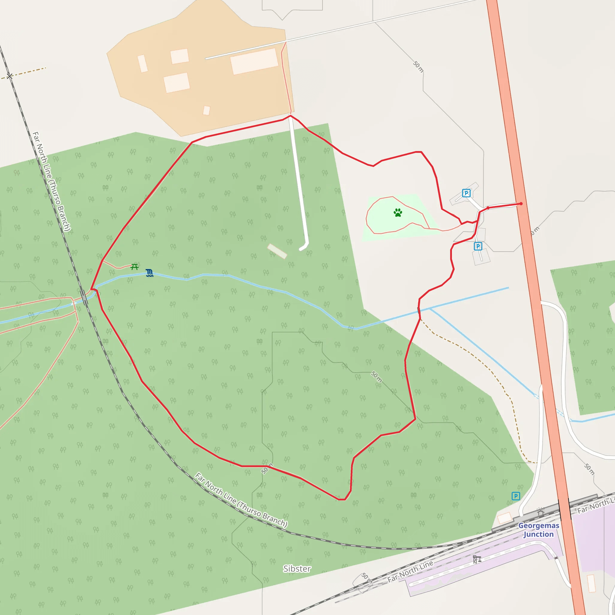 Rowan Loop Trail - Georgemas mobile static map