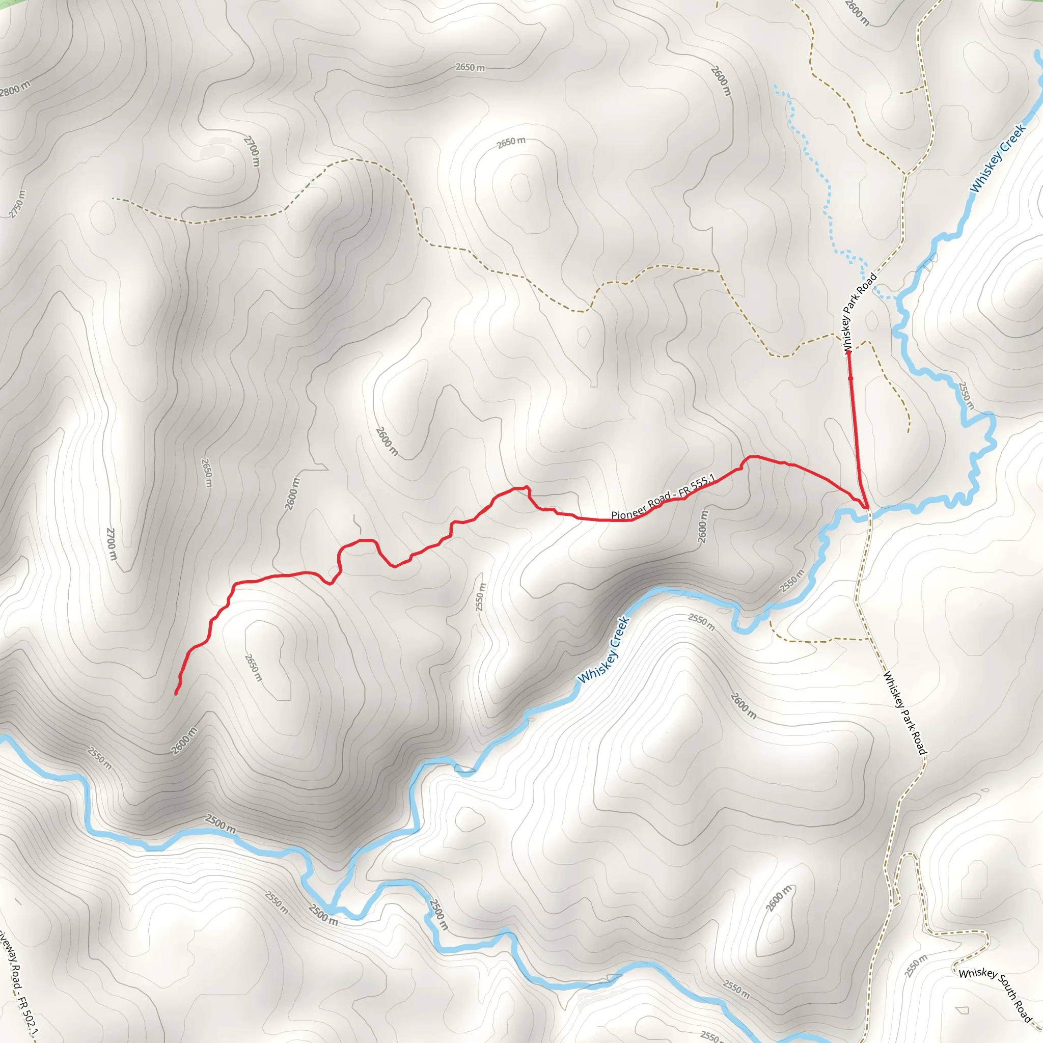 Crane Park Trail mobile static map