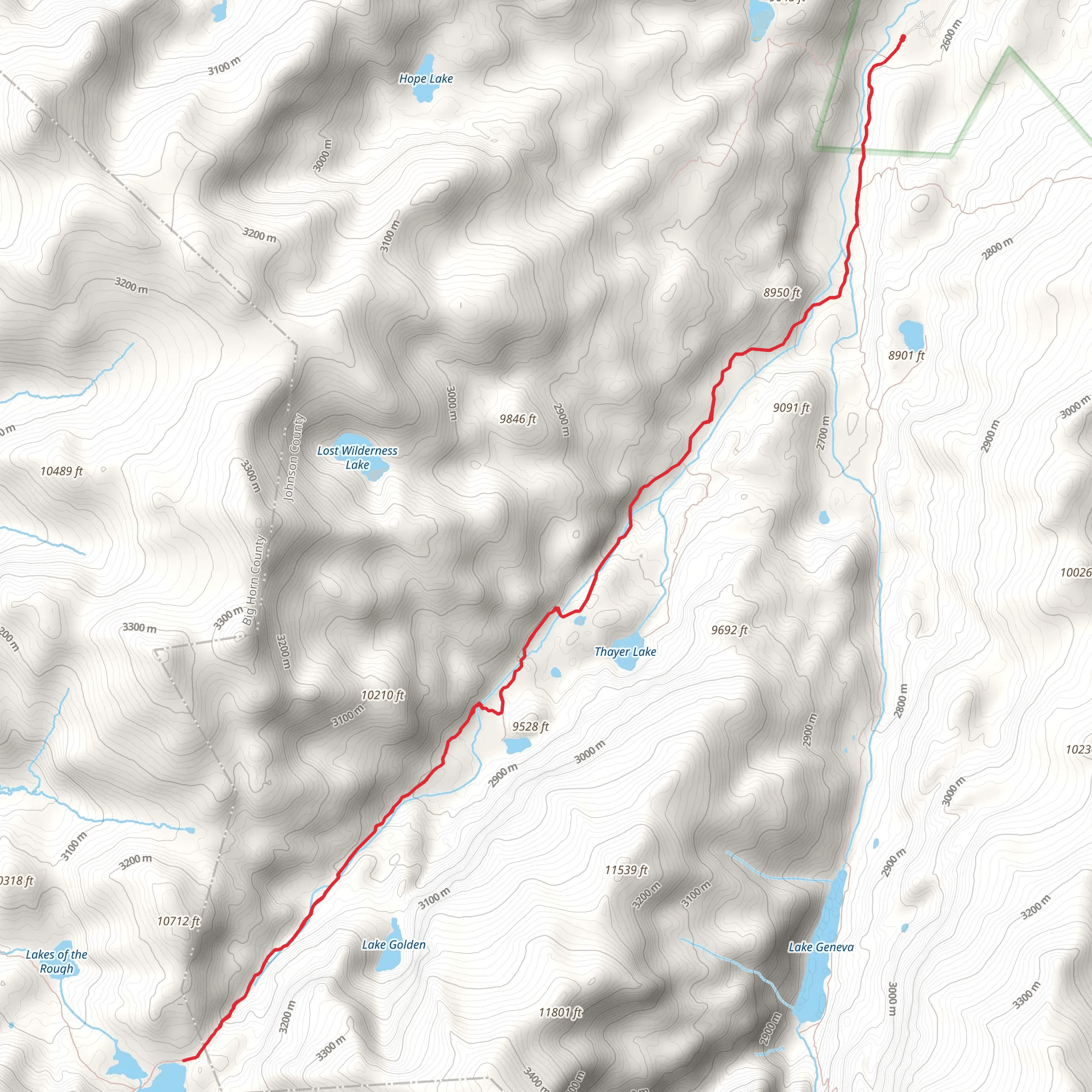 Edelman Lake Trail mobile static map