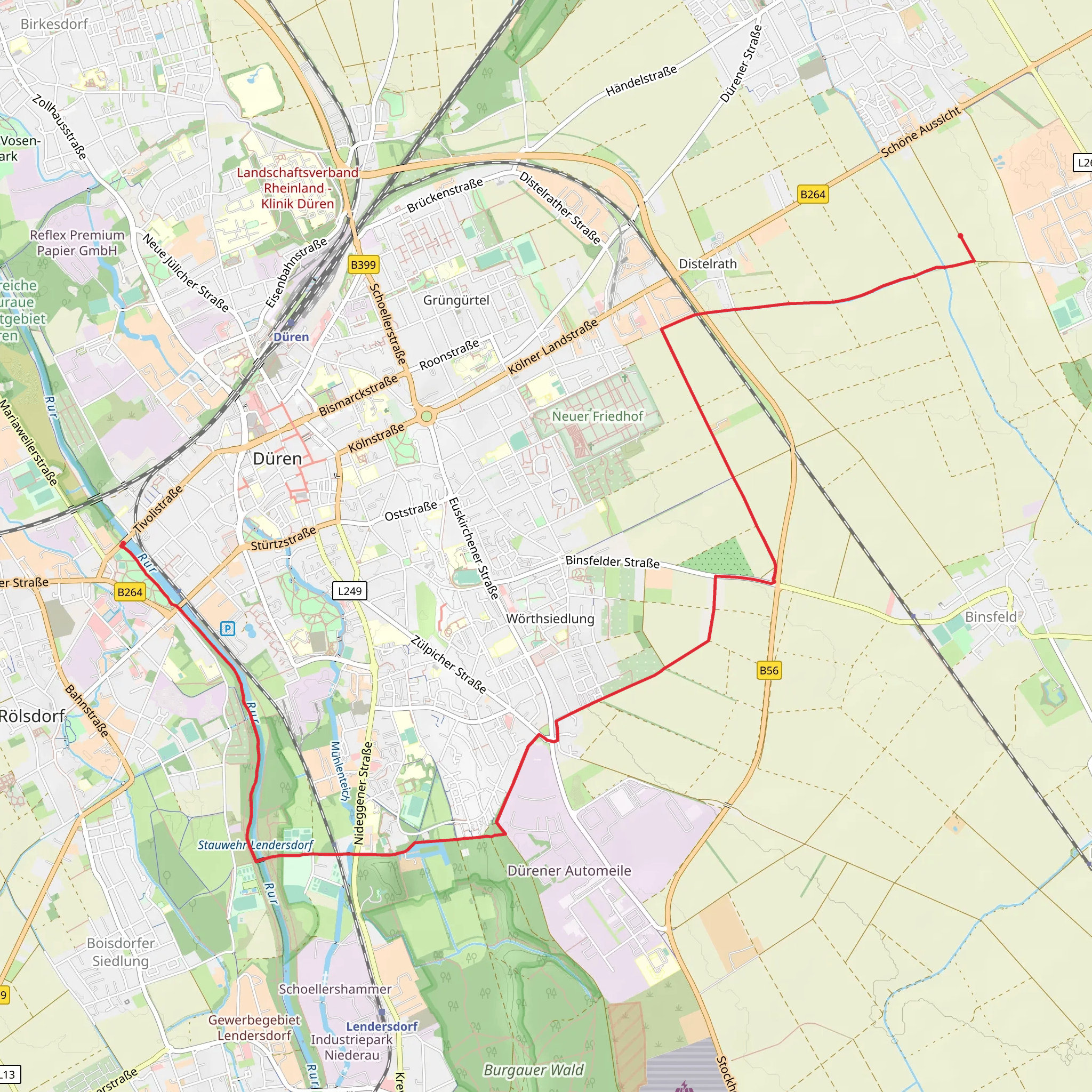 Rur via Out Weyern mobile static map