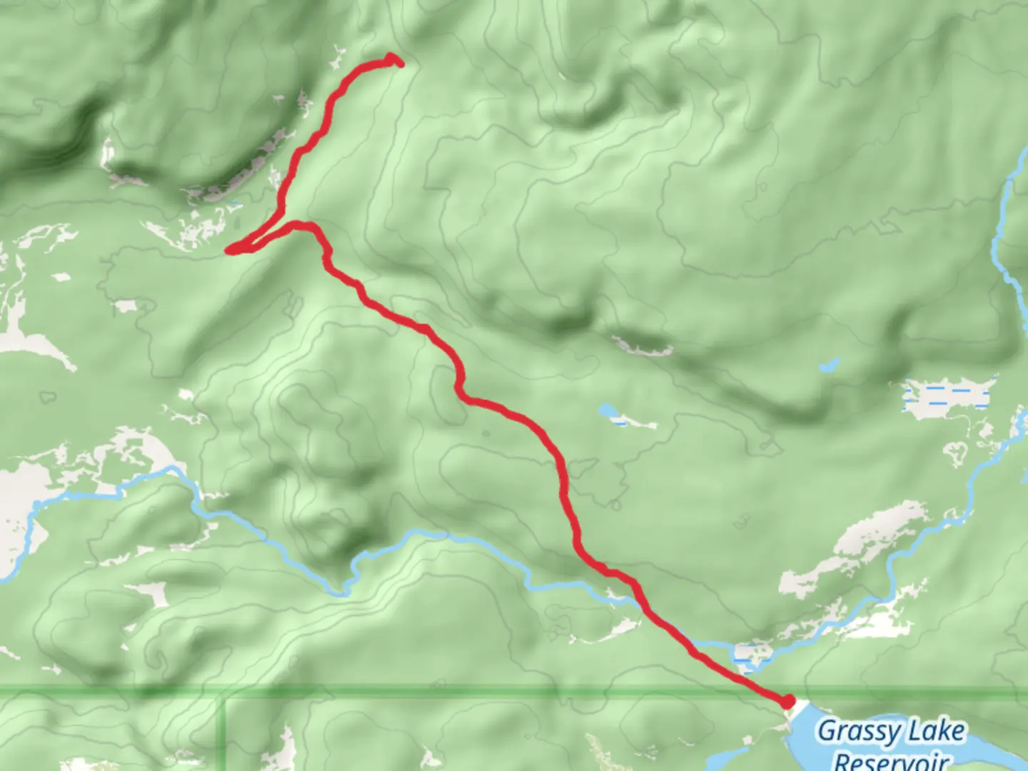 An image depicting the trail Union Falls via Mountain Ash Creek Trail and its surrounding area.