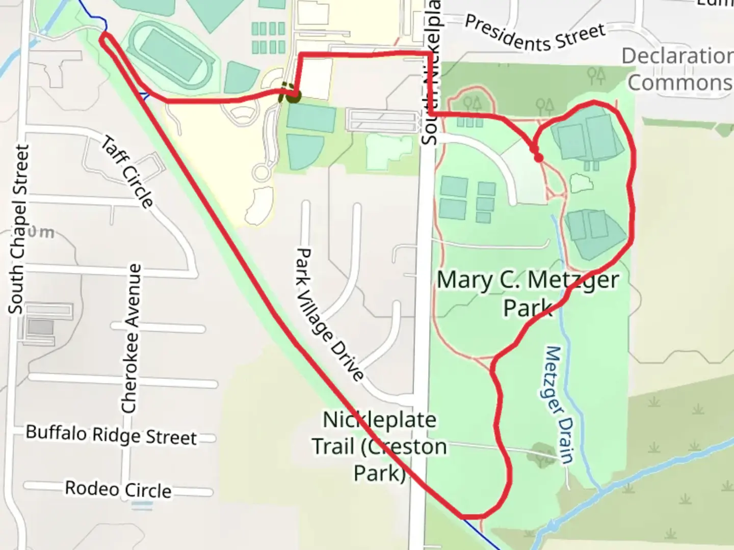 An image depicting the trail Metzger Loop Trail and its surrounding area.