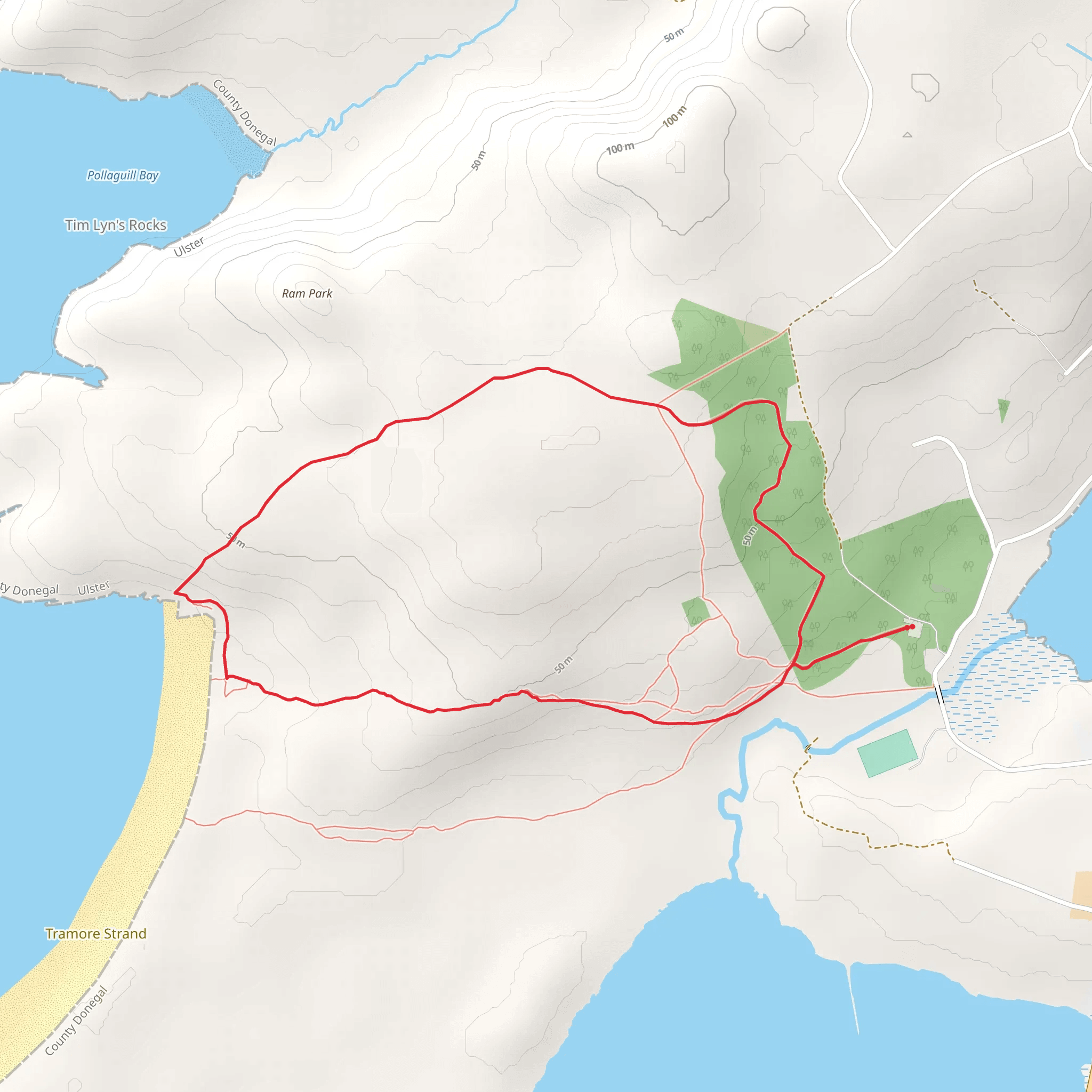 Lurgabrack Nature Walk mobile static map