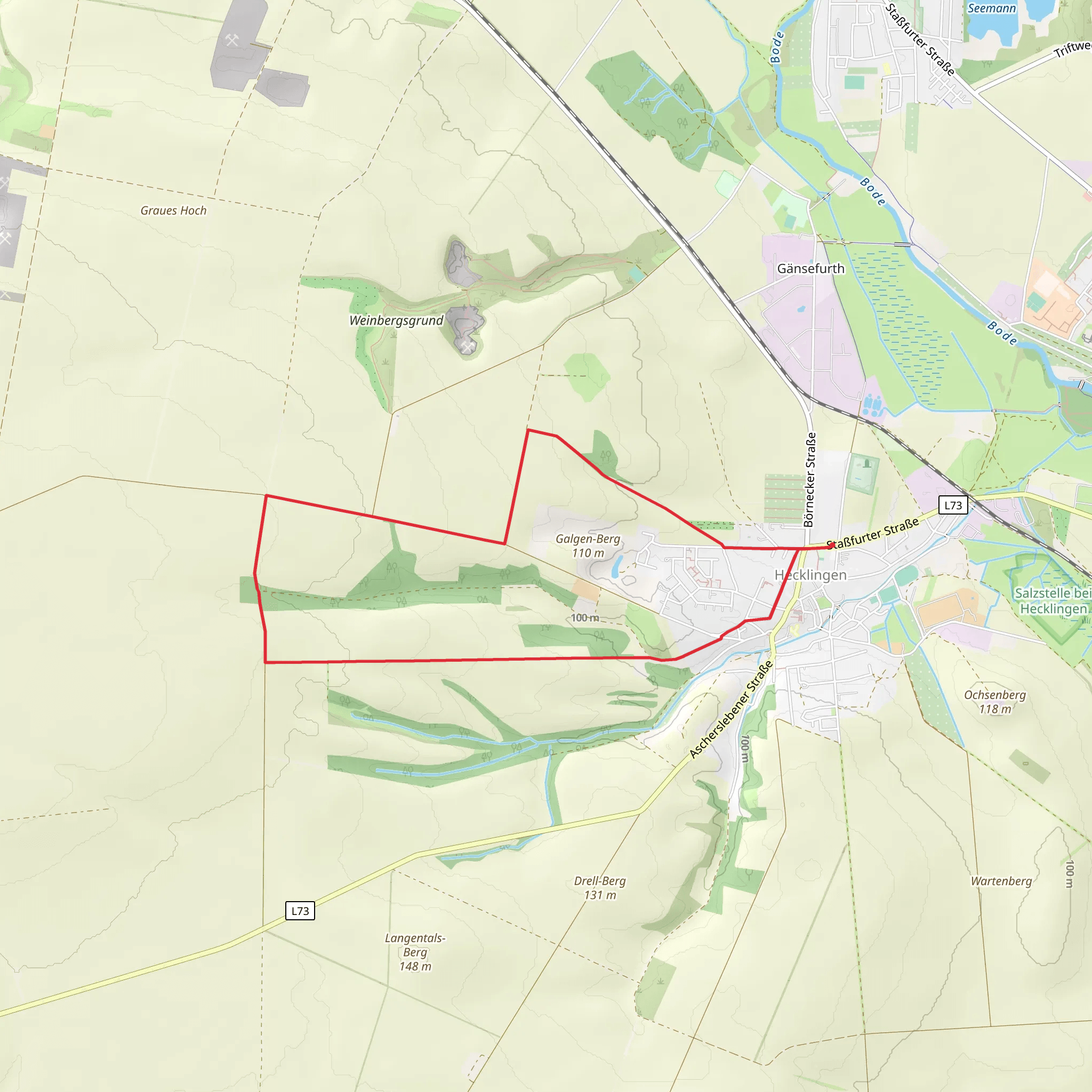 Hecklingen West Loop mobile static map