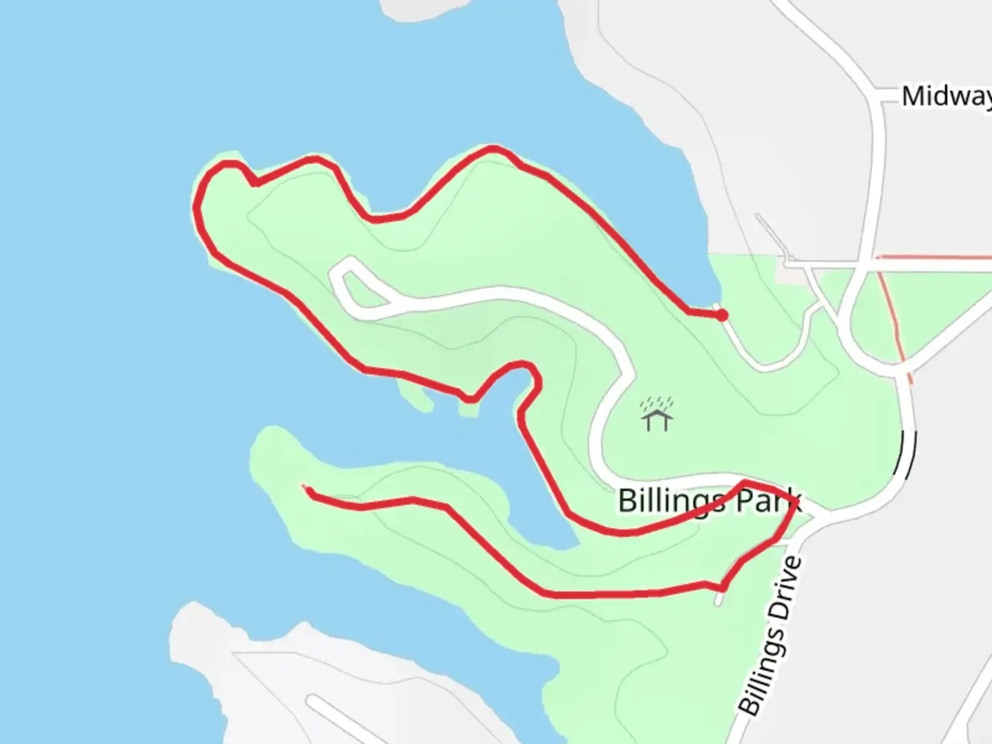 An image depicting the trail First and Second Point and its surrounding area.