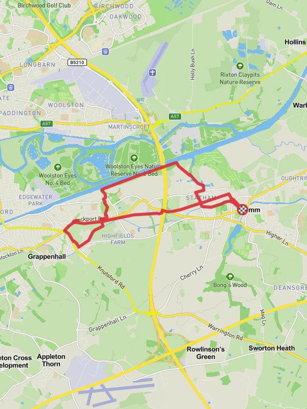 Bridgewater Canal via Trans Pennine Trail, Mersey Valley Trail and Cheshire Ring Canal Walk mobile static map