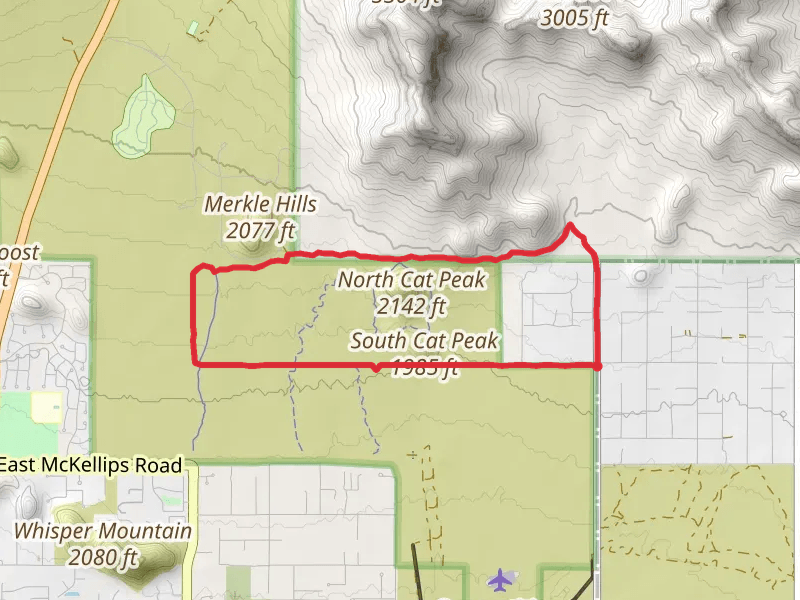 Meridian, Blevins and Pass Mountain Loop Trail