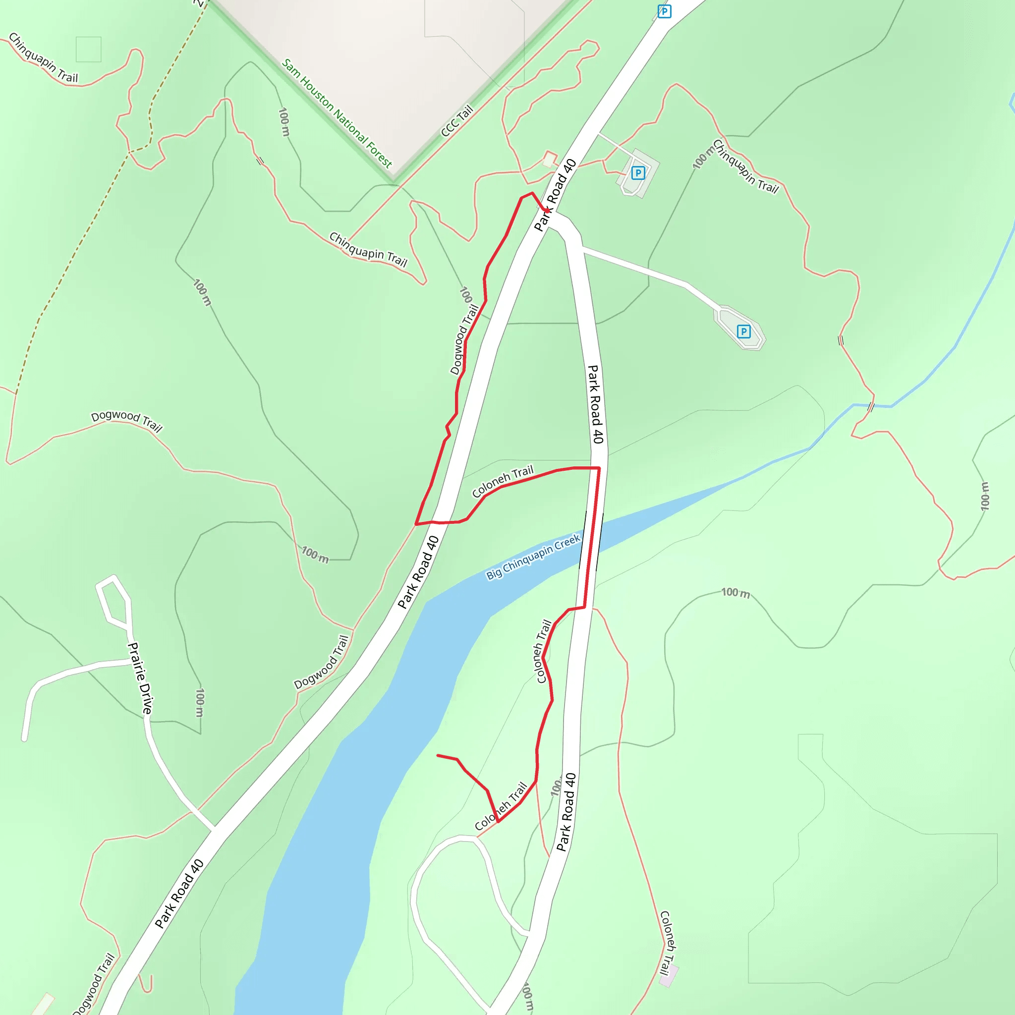 Dogwood and Coloneh Trail mobile static map