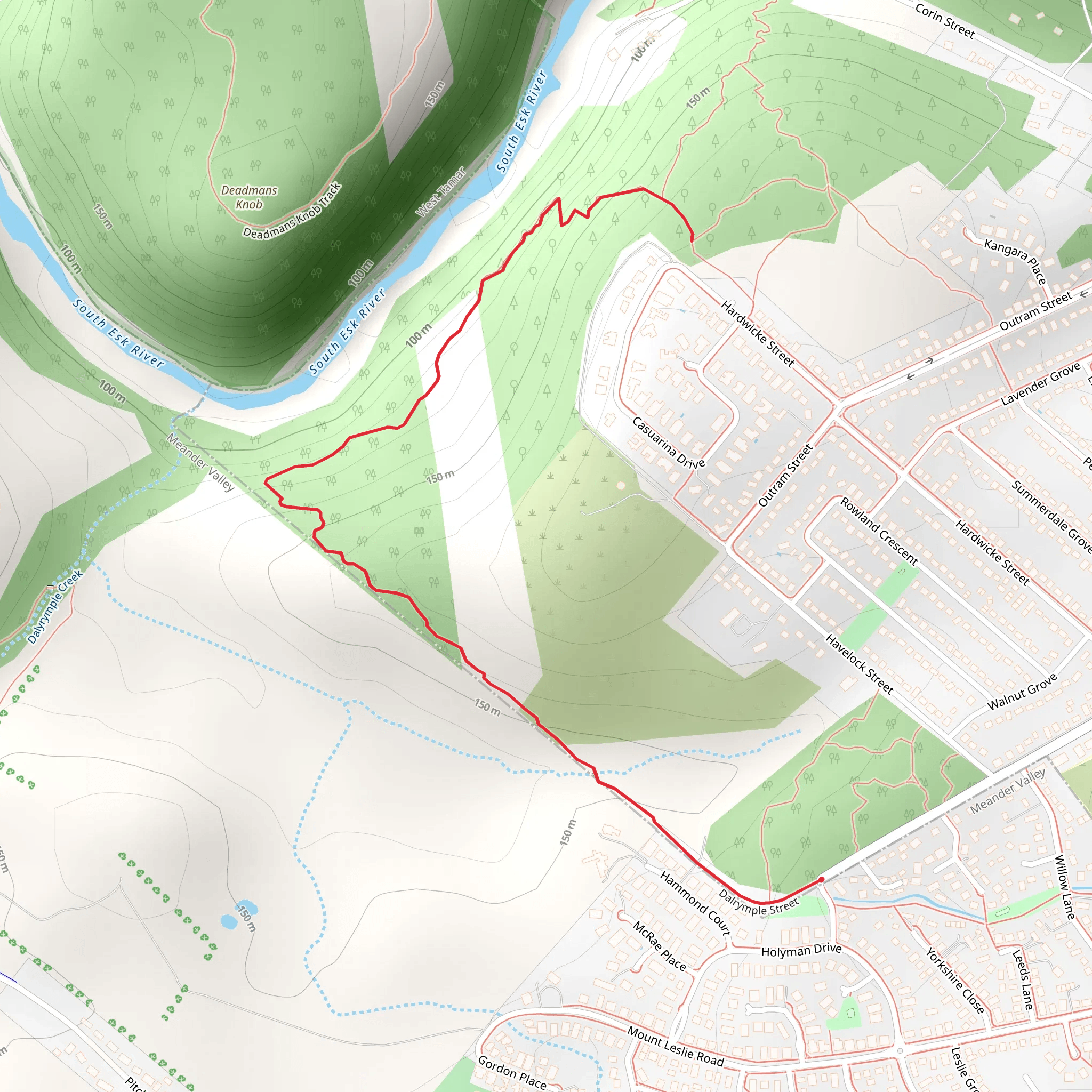 Dalrymple St Trail mobile static map