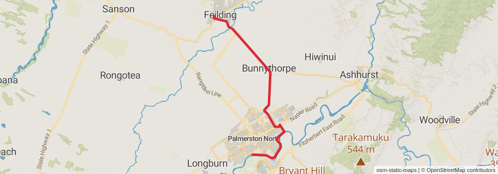 Te Araroa Trail stage 79 Map