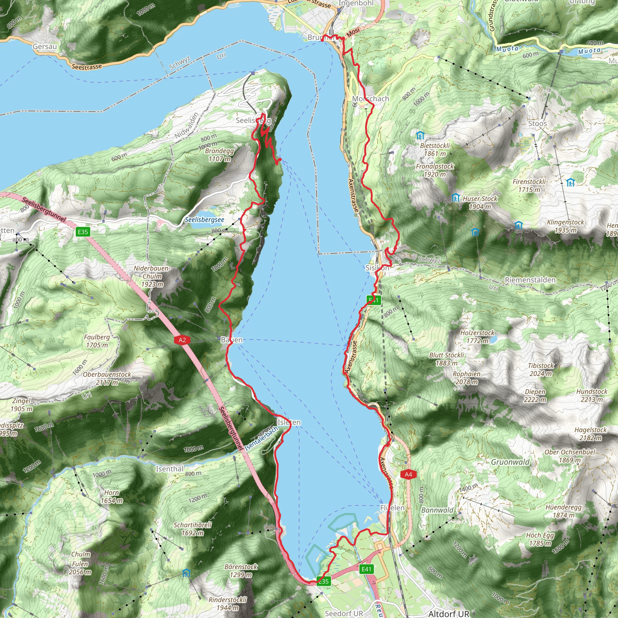 Weg der Schweiz mobile static map