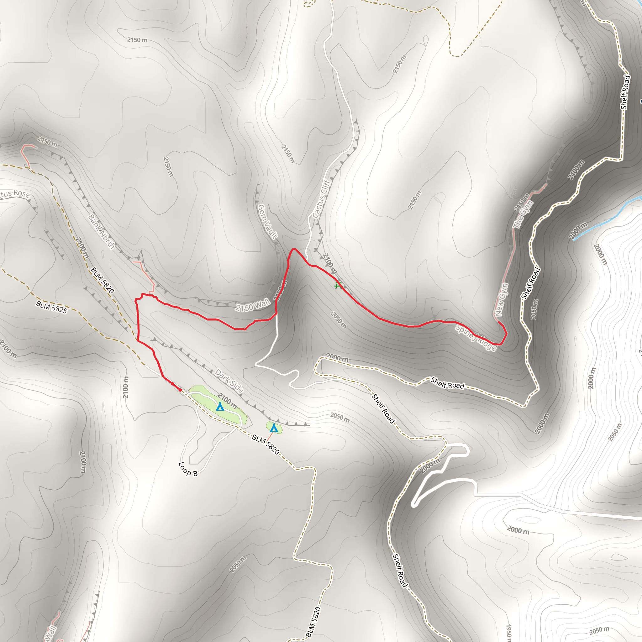 The Bank Trail mobile static map