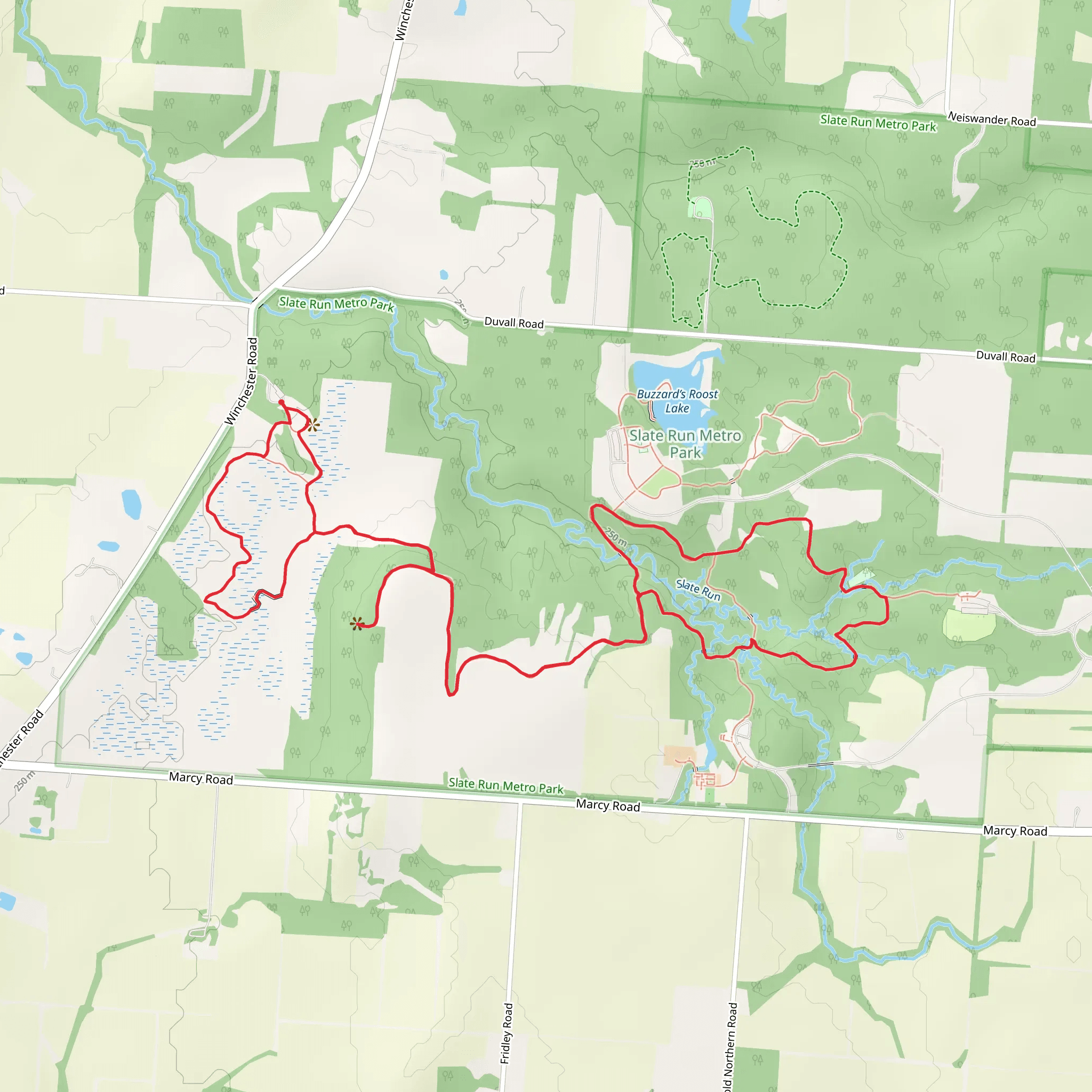Kokomo and Five Oaks Loop Trail mobile static map