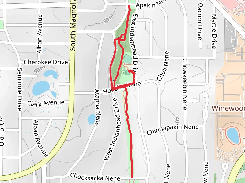 Optimist Park and Indian Head Acres Park Loop