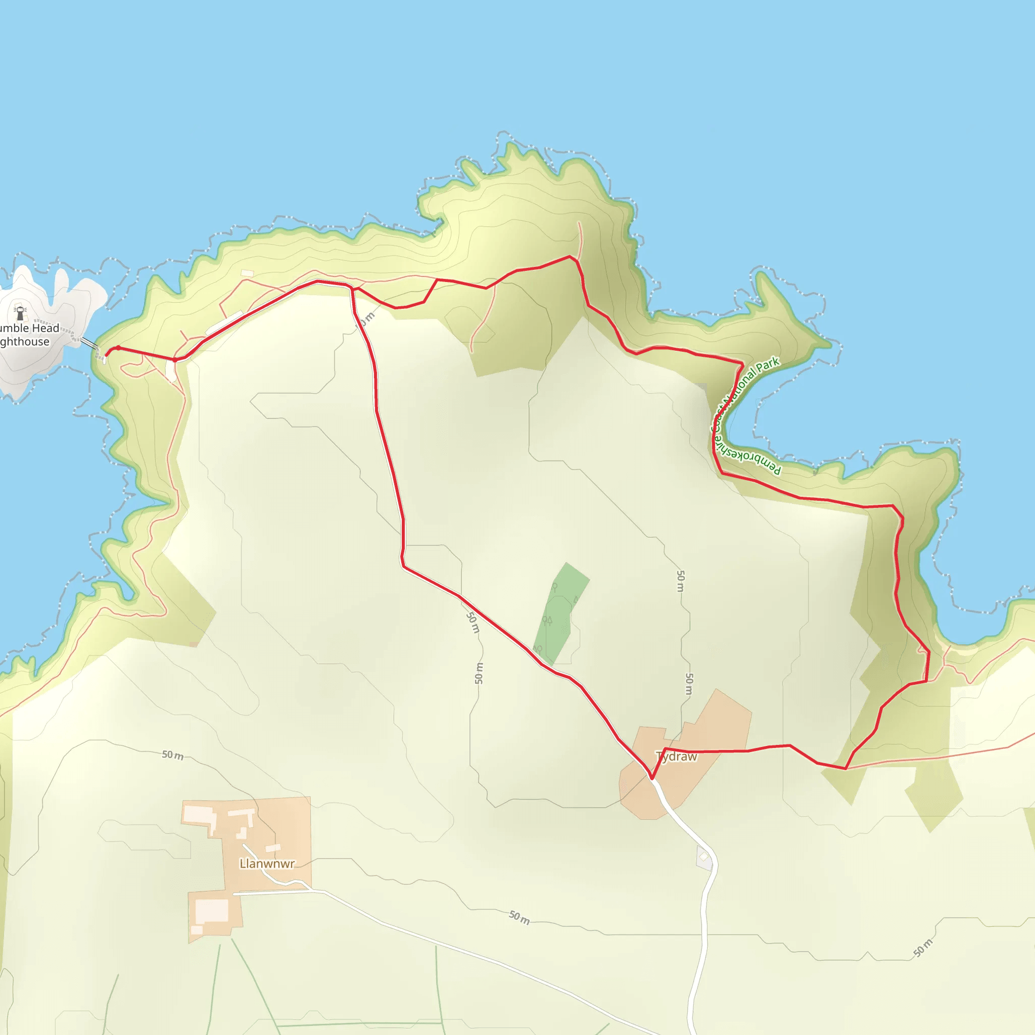 Strumble Head Loop mobile static map