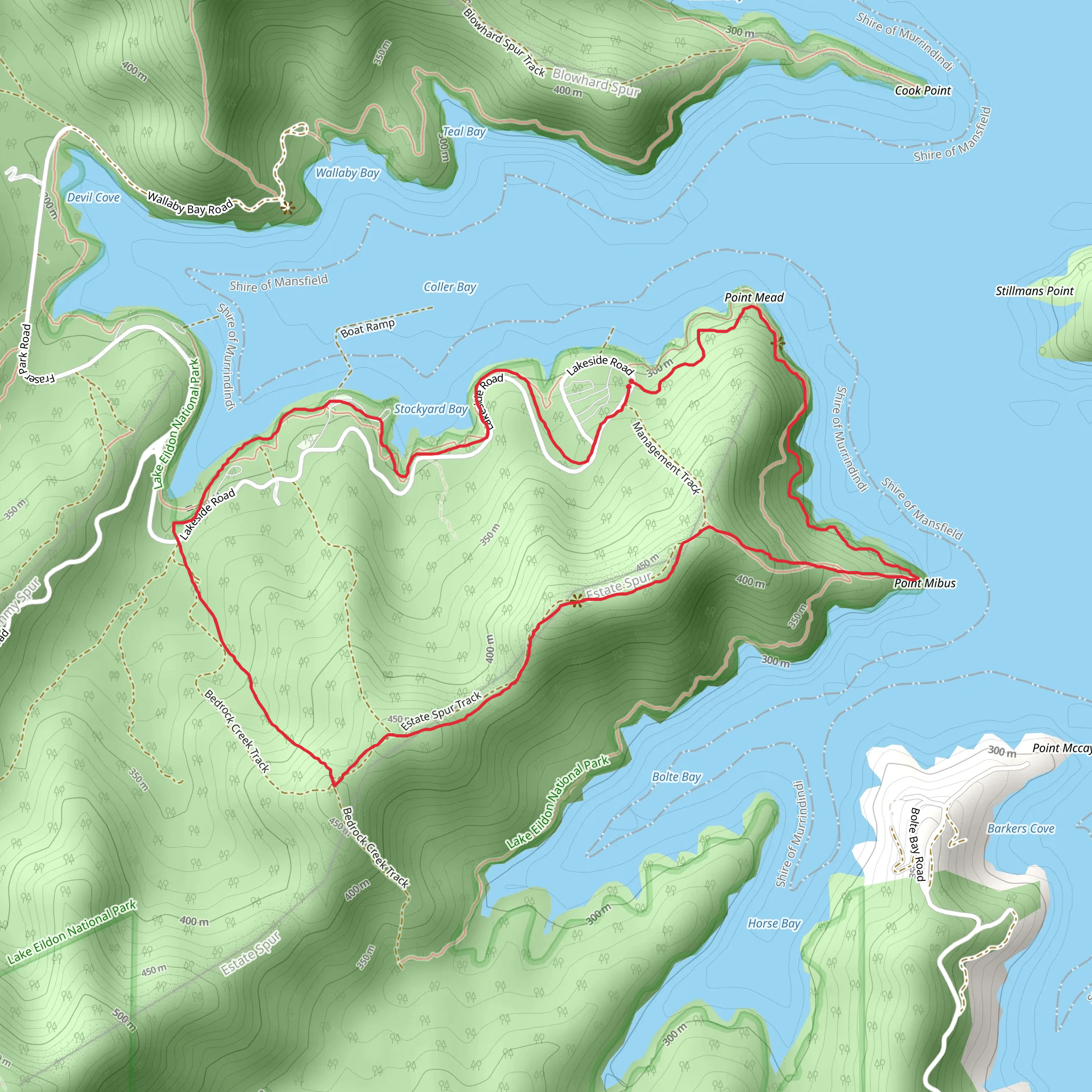 Estate Spur Circuit Trail mobile static map
