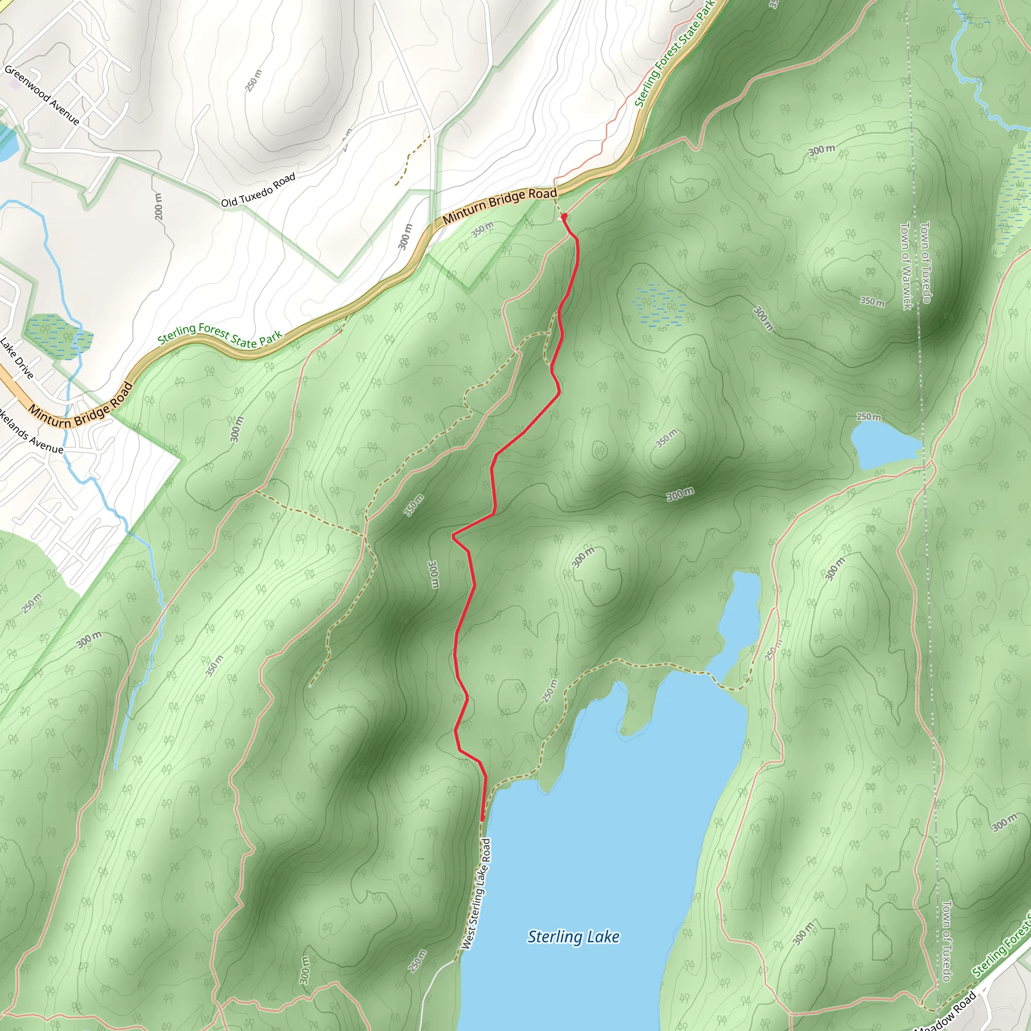 Sterling Lake from Minturn Bridge Road Out and Back mobile static map