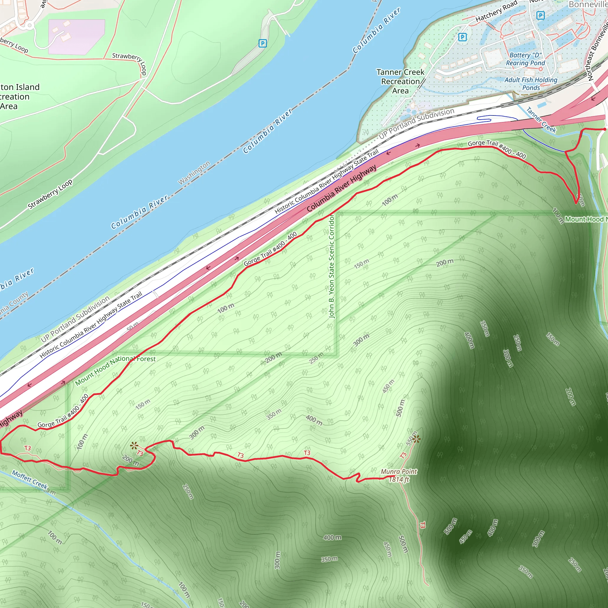 Munra Point via Gorge Trail mobile static map