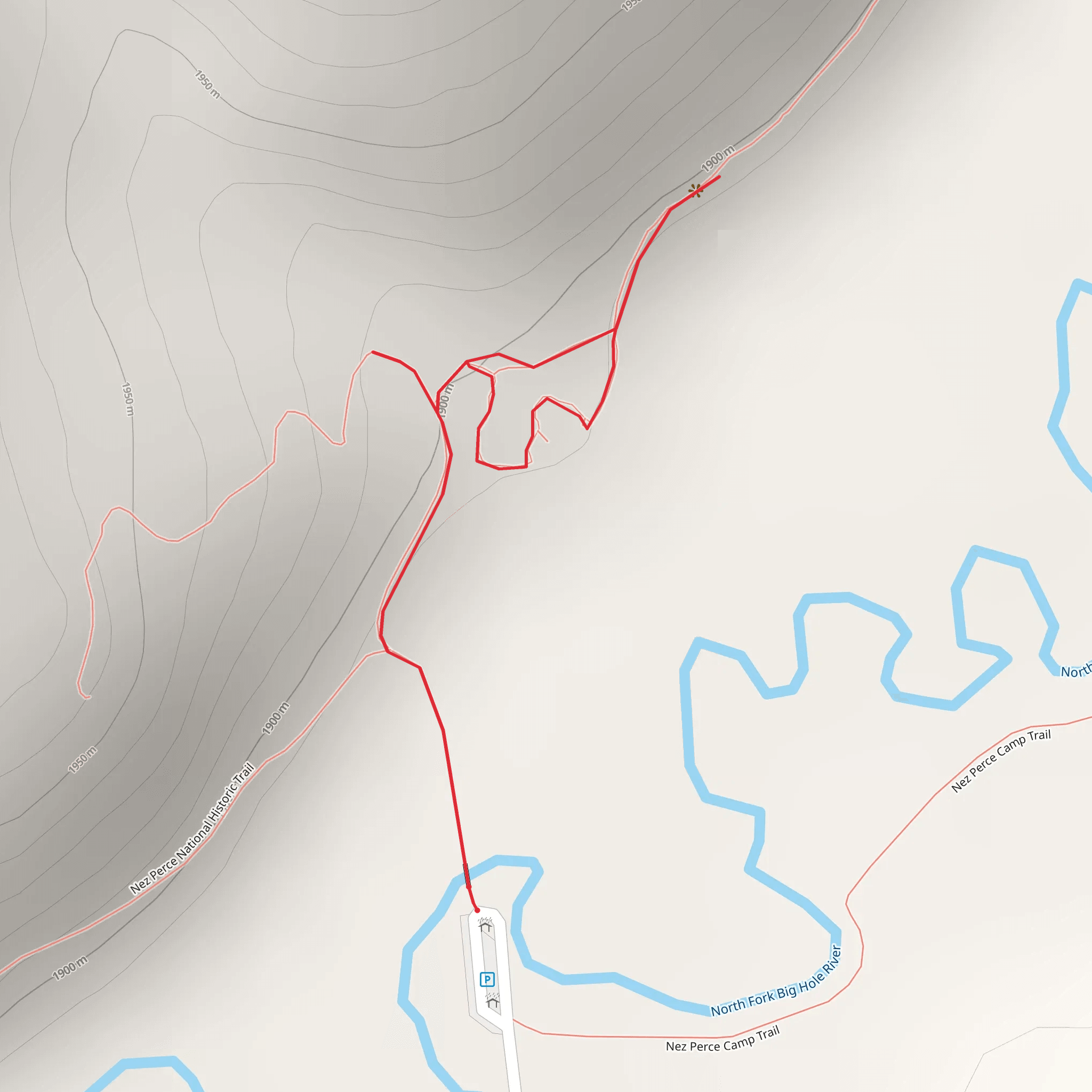 Siege Area Trail mobile static map