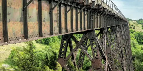 An image depicting the trail Cowboy Trail and its surrounding area.