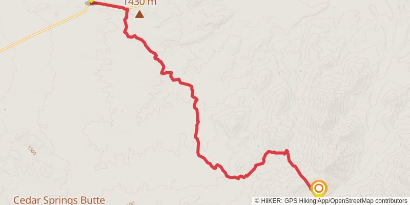 Sky Islands Traverse stage 34 Map