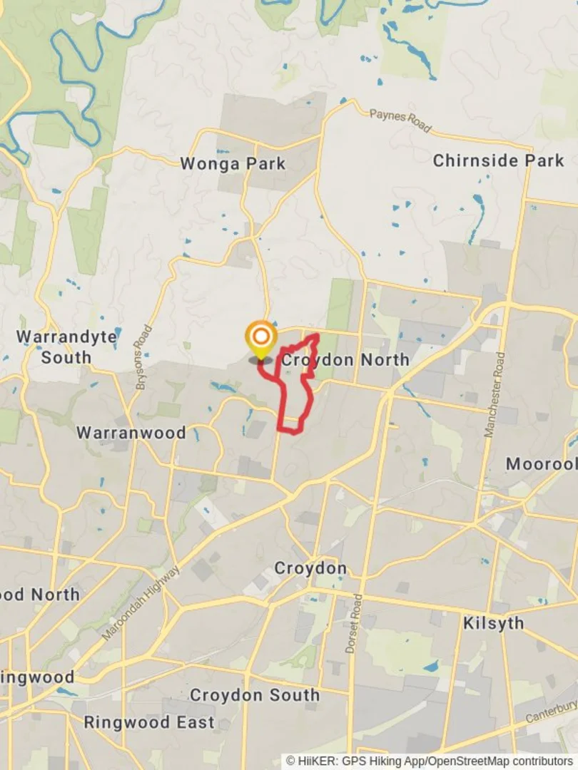 An image depicting the trail Yarra Walk and its surrounding area.