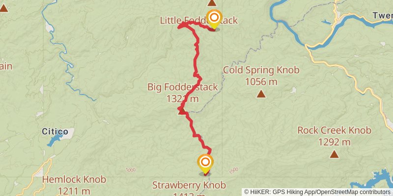 Benton Mackaye Trail stage 19 Map