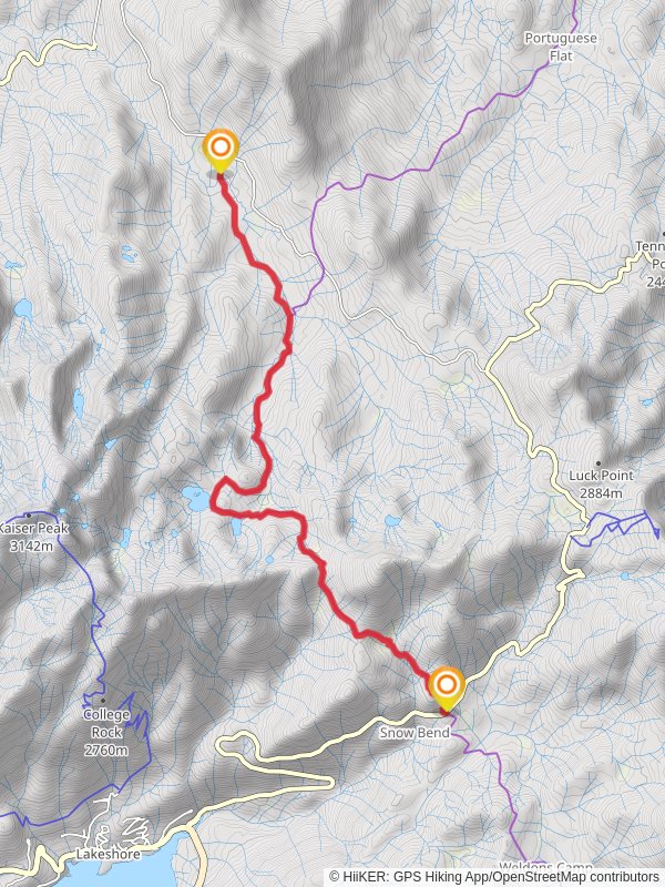 Theodore Solomons, Potter Pass and Kaiser Creek Trail