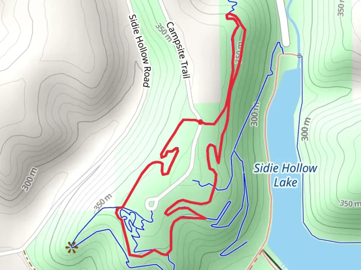 An image depicting the trail The Bobby Long Loop and its surrounding area.