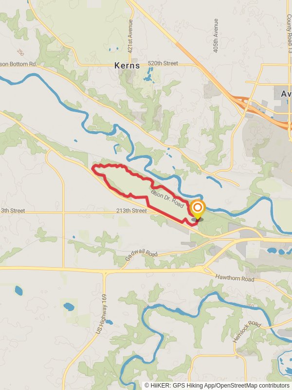 Minneopa State Park via Minnesota River Bluff Trail