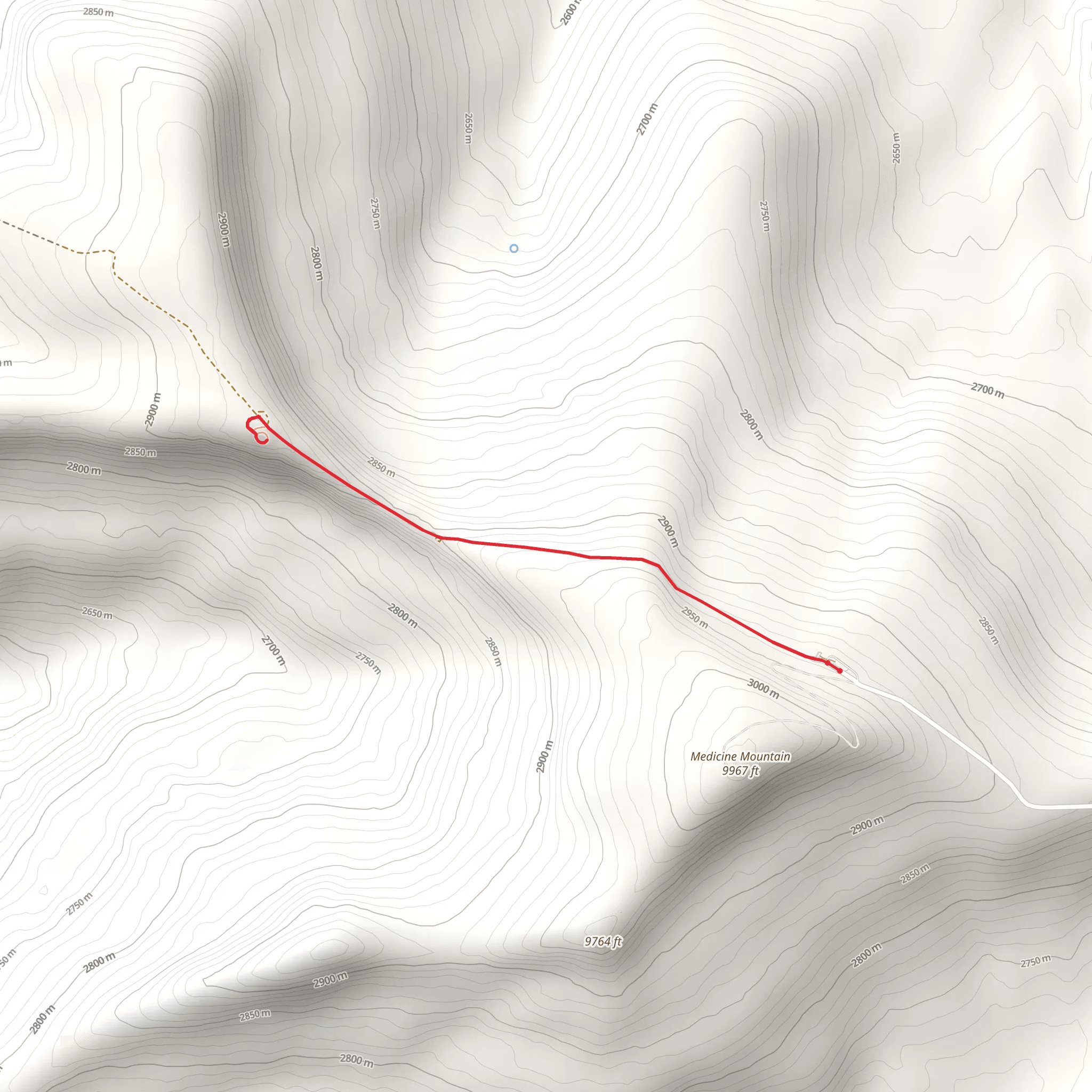Bighorn Medicine Wheel Walk mobile static map