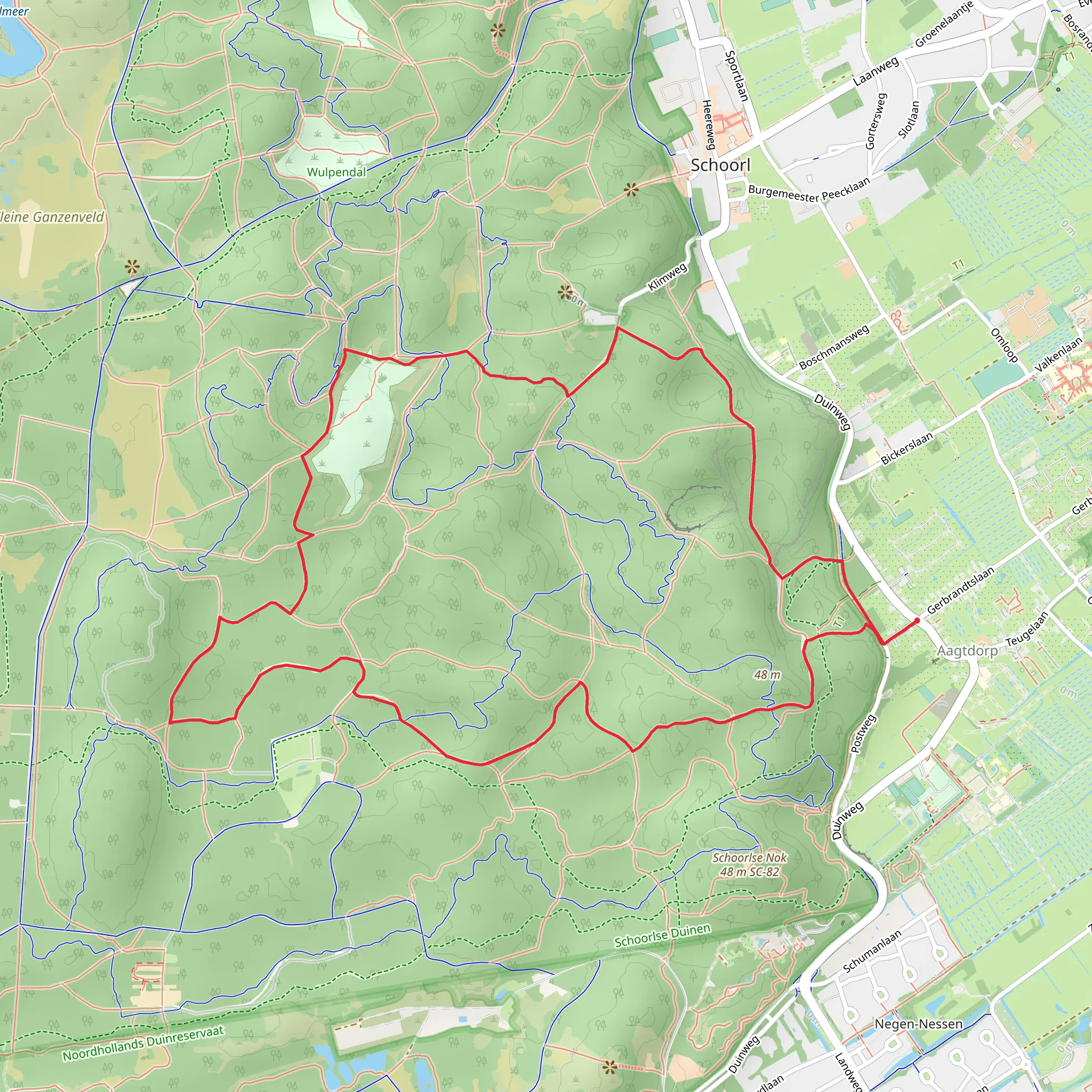 Rand Weg and Nielsblink Loop mobile static map