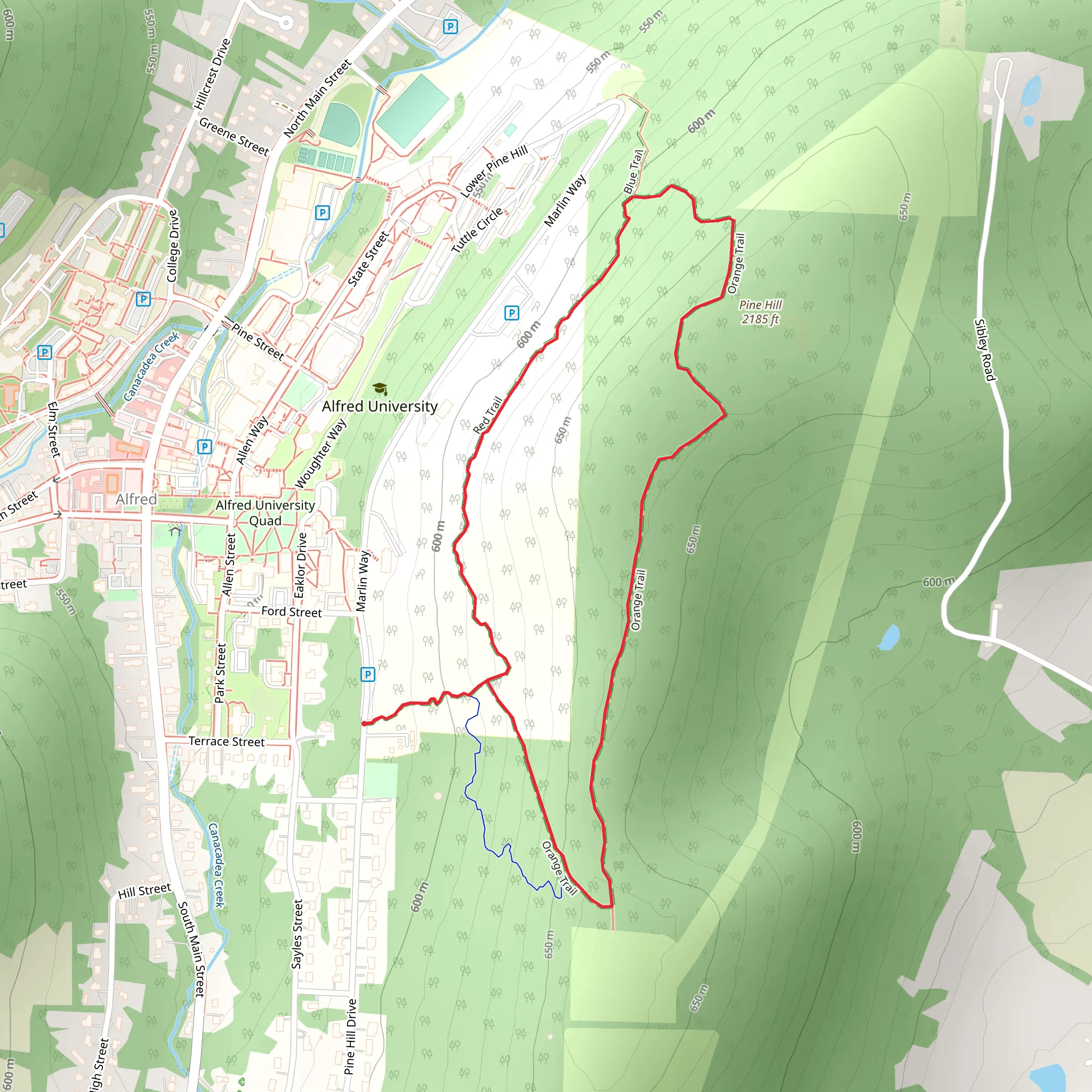 Orange Trail Loop mobile static map
