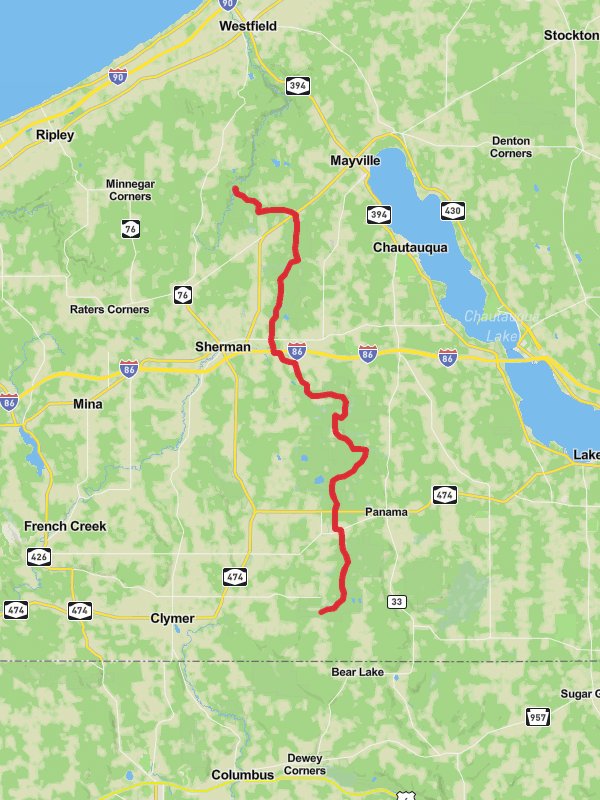 Weeks Road to Hannum Road via Sweet Hill