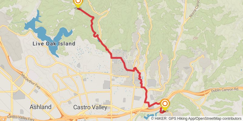Bay Area Ridge Trail stage 29 Map