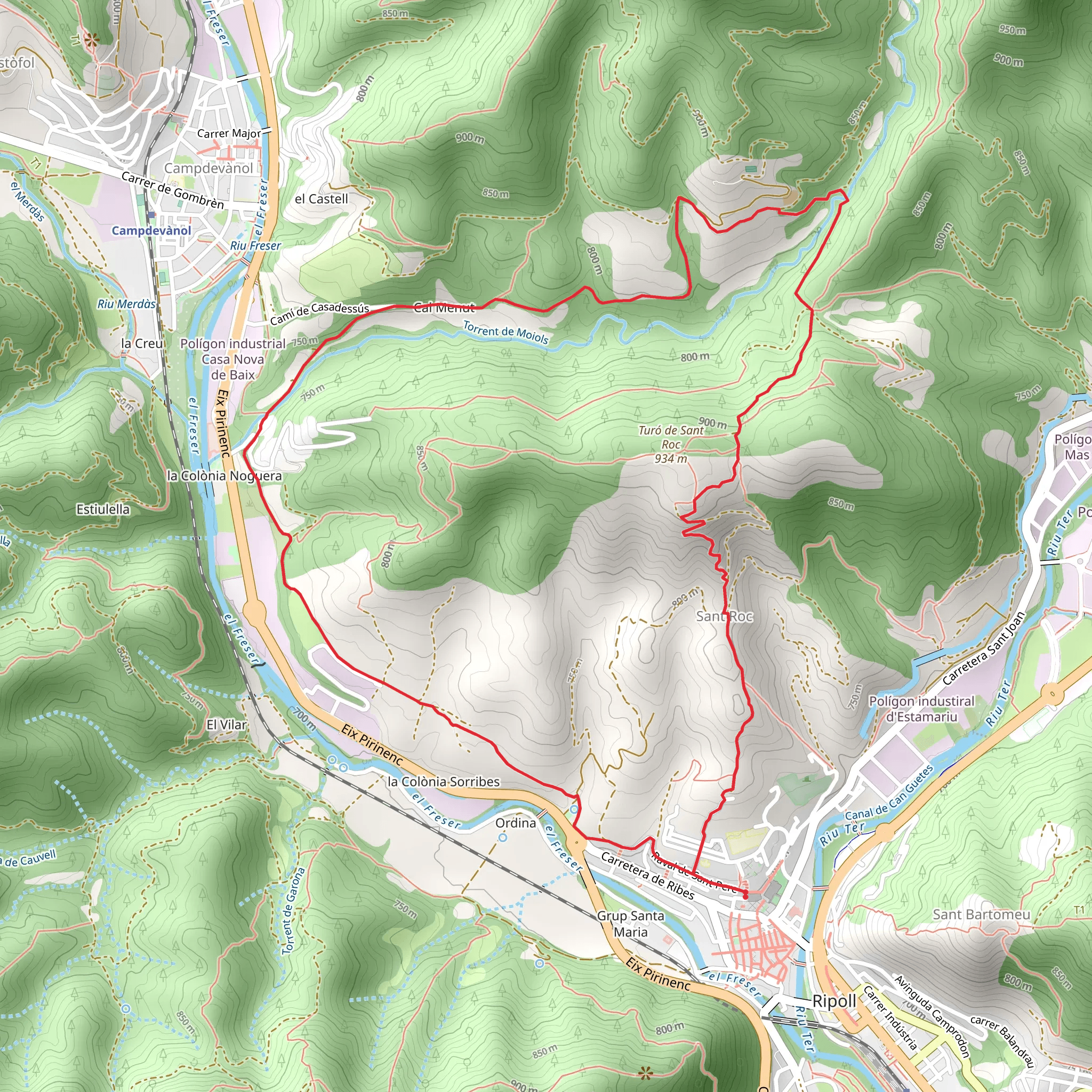 Sant Roc Path SL C 11 mobile static map