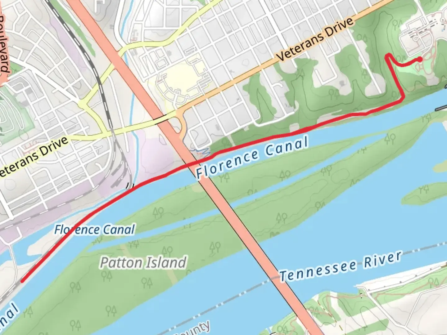 An image depicting the trail Future River Walk Trail and its surrounding area.