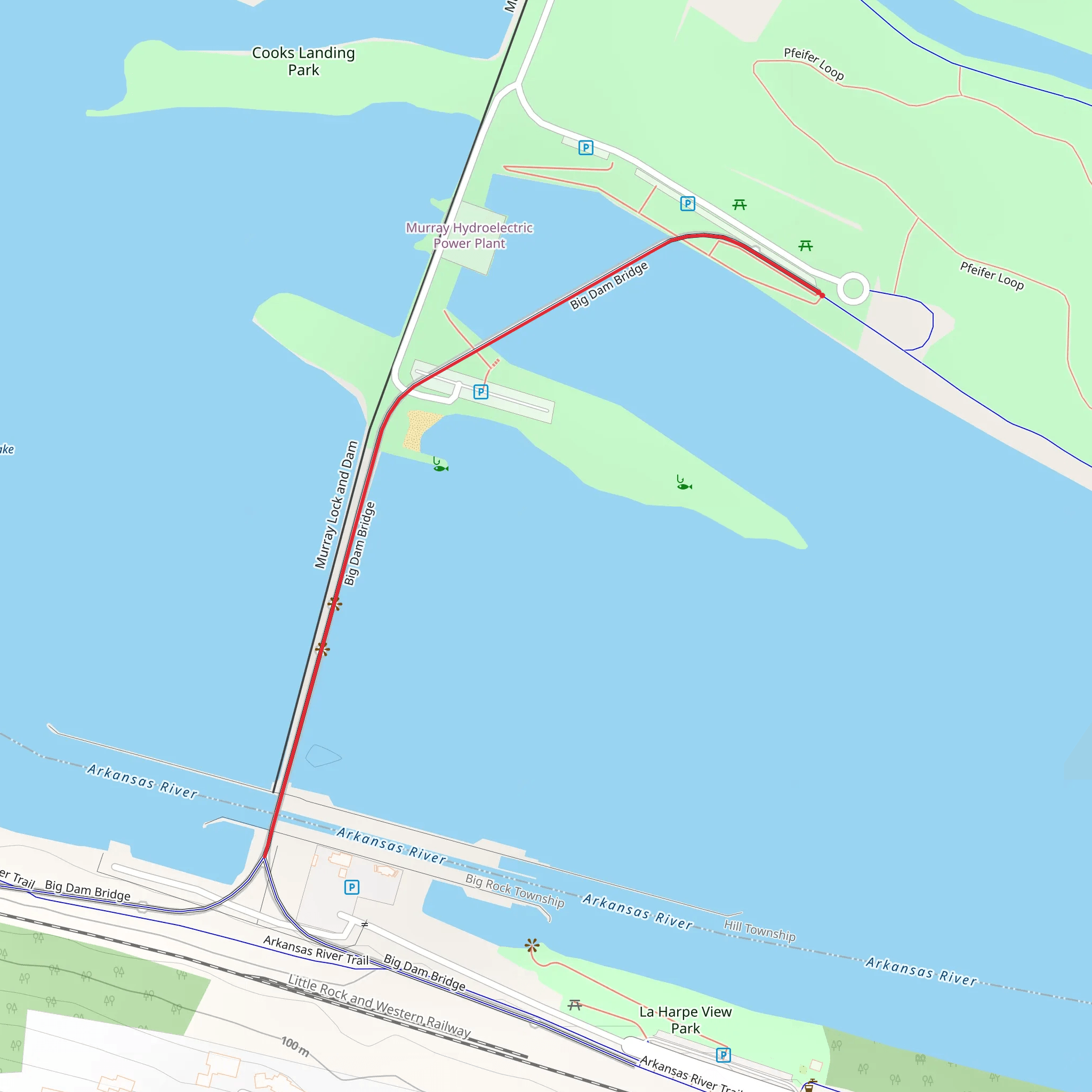 Big Dam Bridge mobile static map