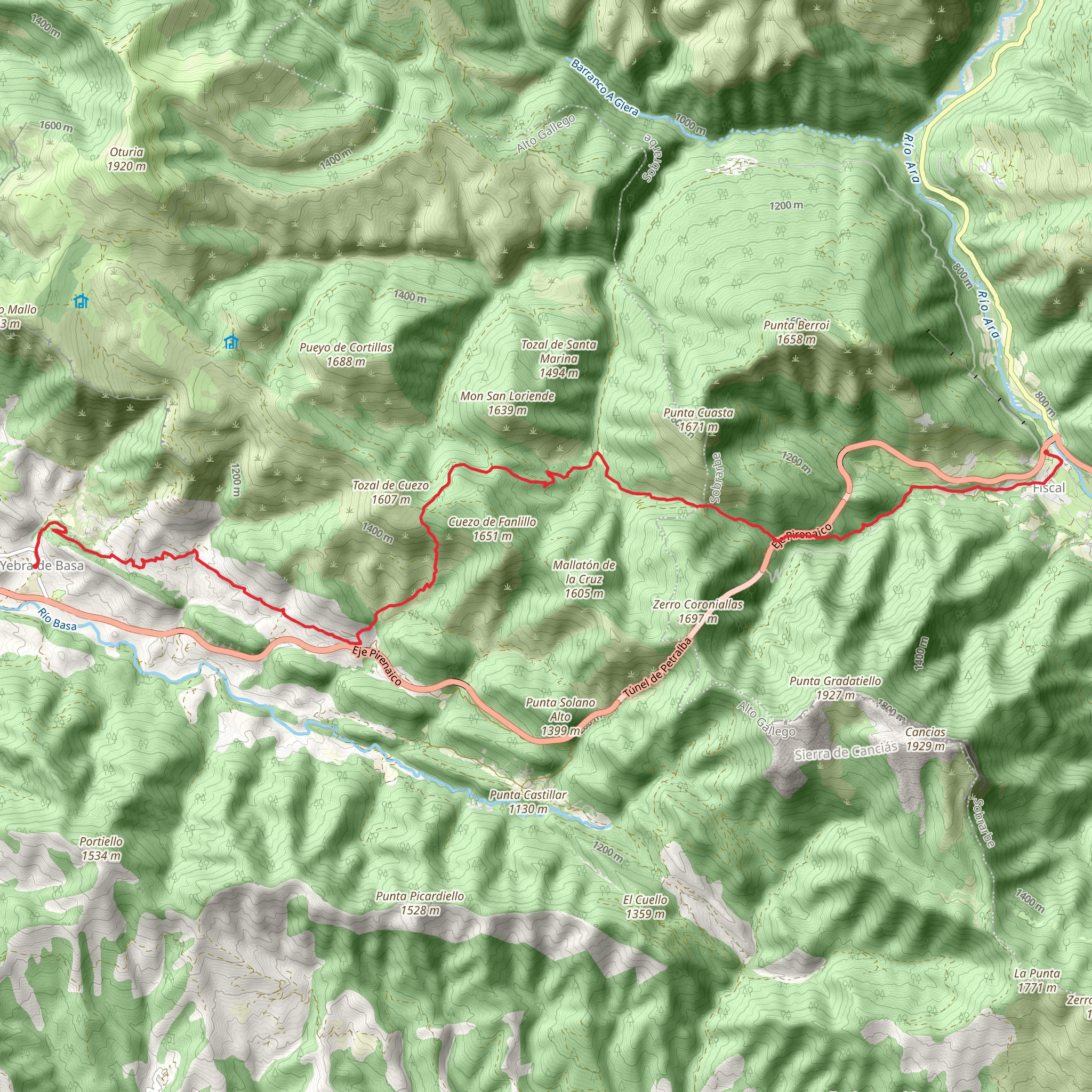 Prosecutor - Yebra de Basa PR HU 6 mobile static map