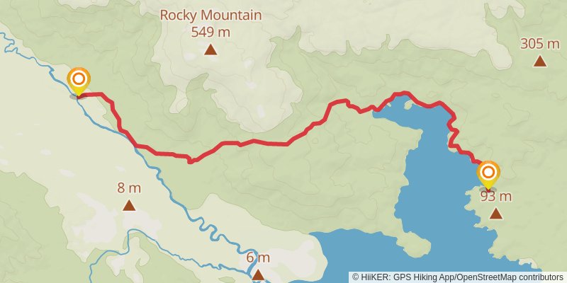 North West Circuit Stewart Island - Rakiura stage 7 Map