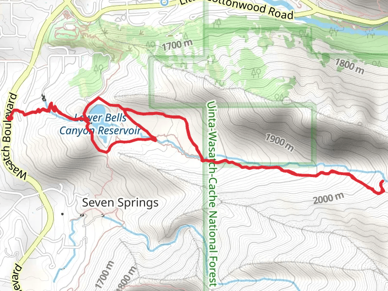 Bells Canyon Boulders Access Trail and Dry Creek