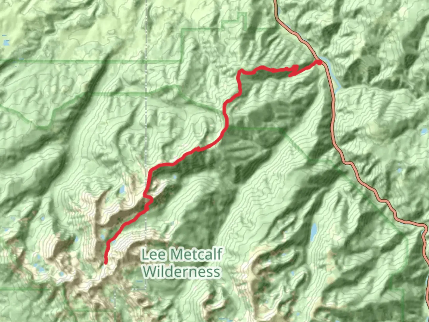 An image depicting the trail Indian Ridge Trail and its surrounding area.