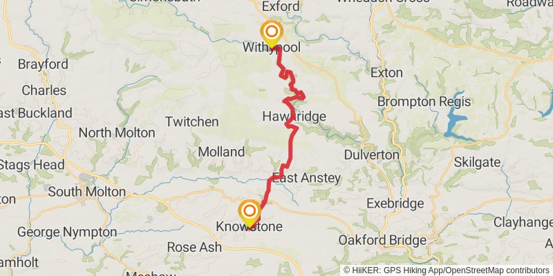 Two Moors Way stage 8 Map