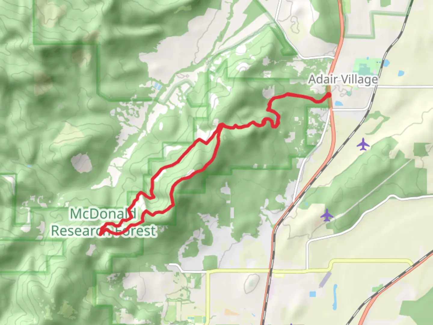 An image depicting the trail Cronemiller Lake and Lewisburg Saddle Loop - Old Growth Forest and its surrounding area.