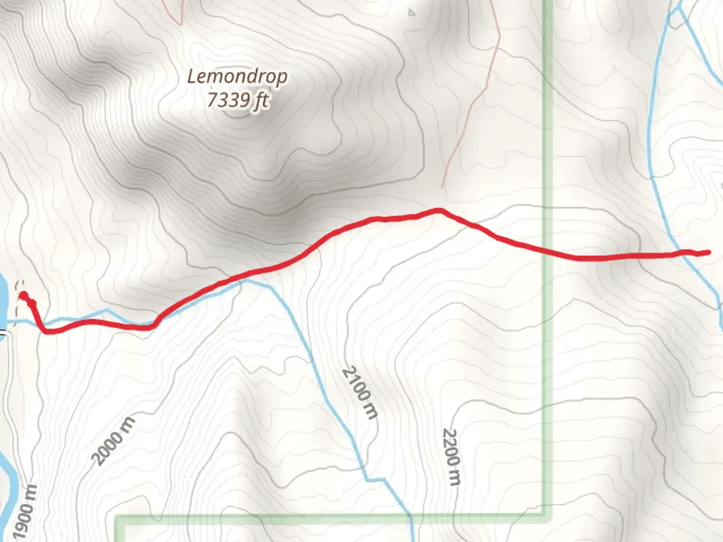 An image depicting the trail Twin Cabin Trail and its surrounding area.