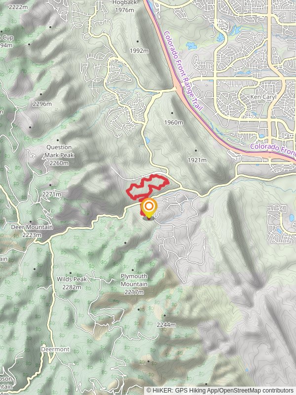 Rattlesnake Gulch Trail and Grazing Elk Trail Loop mobile static map