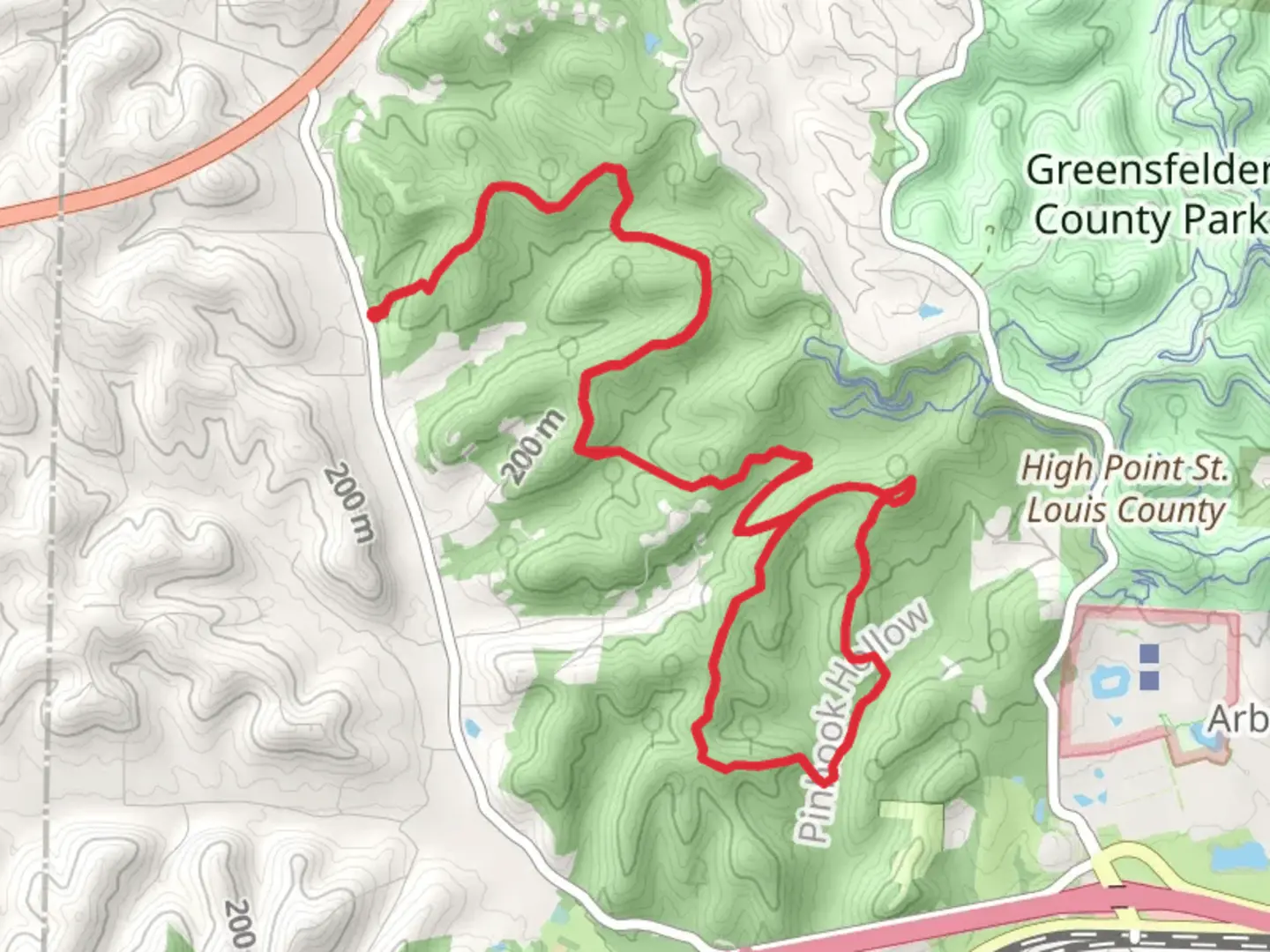 An image depicting the trail Fox Run Trail and Roundhouse Loop and its surrounding area.