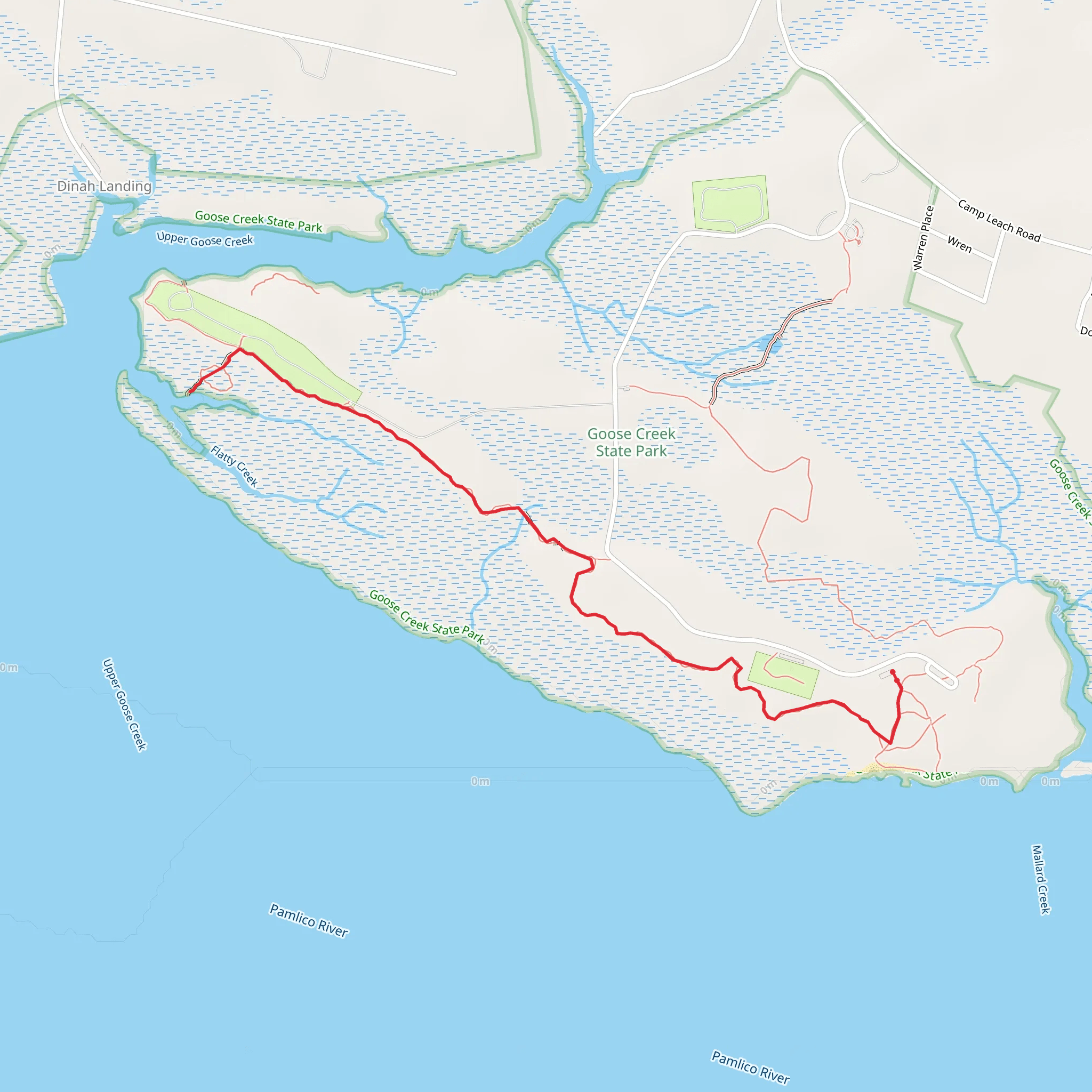 Goose Creek Trail mobile static map