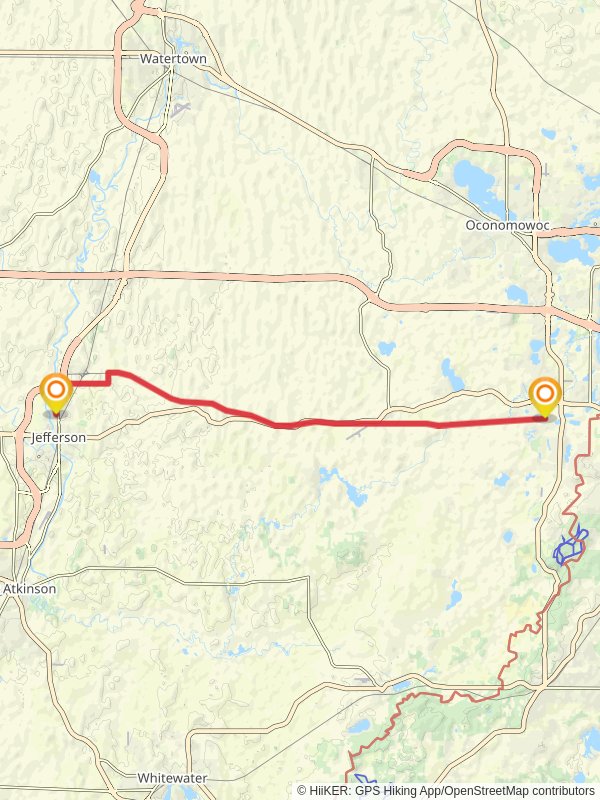 Glacial Drumlin State Trail Point to Point